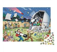 Puzzle Mini 1000 Pièces Observatoire pour Adultes | 38x26cm Carton, Décoration Bureau, Structure Durable, Cadeau Anniversaire, Détente