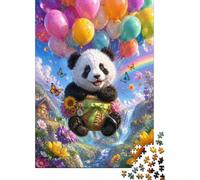 Puzzle Mini 1000 Pièces Panda Ballons pour Adultes | 70x50cm Carton Décoration Salon Coupe Précise Cadeau Anniversaire Détente