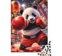 Puzzle Mini 1000 Pièces Panda Boxe pour Adultes | 70x50cm Papier, Décoration de chambre, Coupe précise, Cadeau de rassemblement, Formation de concentration