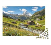 Puzzle Mini 1000 Pièces Paysage Montagne pour Adultes | 70x50cm Papier, Décor Maison, Coupe Précise, Cadeau Anniversaire, Détente Esprit
