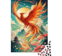 Puzzle Mini 1000 Pièces Phénix Montagne pour Adultes | 38x26cm Carton Décoration Salon Coupe Précise Cadeau Anniversaire Détente