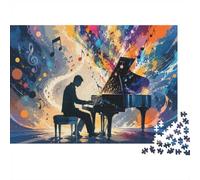 Puzzle Mini 1000 Pièces Piano Musique pour Adultes