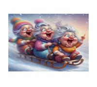 Puzzle Mini 1000 Pièces Plaisir Hivernal pour Adultes | 52x38cm Papier, Décor Maison, Coupe Précise, Cadeau Réunion, Détente Esprit