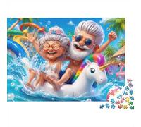 Puzzle Mini 1000 Pièces Plaisir Piscine pour Adultes | 52x38cm Carton, Décoration Maison, Coupe Précise, Cadeau Réunion, Détente Esprit
