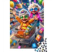 Puzzle Mini 1000 Pièces Plaisir Shopping pour Adultes | 52x38cm Carton, Décor Bureau, Coupe Précise, Cadeau Anniversaire, Détente Esprit