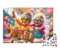 Puzzle Mini 1000 Pièces Plaisir Shopping pour Adultes | 52x38cm Carton, Décor Maison, Coupe Précise, Cadeau Réunion, Détente Esprit
