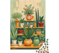 Puzzle Mini 1000 Pièces Plantes pour Adultes | 70x50cm Carton Décor Maison Coupe Précise Cadeau Anniversaire Détente