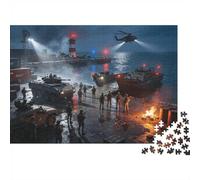 Puzzle Mini 1000 Pièces Port Militaire pour Adultes