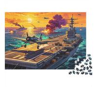 Puzzle Mini 1000 Pièces Porte-Avions pour Adultes