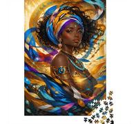Puzzle Mini 1000 Pièces Portrait Abstrait pour Adultes | 38x26cm Carton, Décoration Maison, Surface Lisse, Cadeau Réunion, Entraînement Cerveau