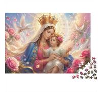 Puzzle Mini 1000 Pièces Portrait Fleur pour Adultes | 38x26cm Carton, Décoration Maison, Coupe Précise, Cadeau Réunion, Formation Cerveau