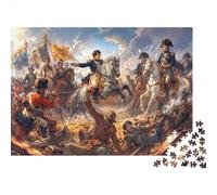 Puzzle Mini 1000 Pièces Scène de Bataille pour Adultes | 52x38cm Carton, Décor de Bureau, Structure Durable, Cadeau Anniversaire, Détente Esprit