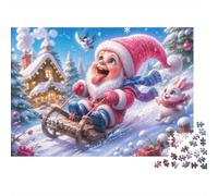 Puzzle Mini 1000 Pièces Scène Hivernale pour Adultes | 38x26cm Carton, Décor de Chambre, Découpe Précise, Cadeau d’Anniversaire, Détente