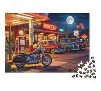 Puzzle Mini 1000 Pièces Station-Service pour Adultes