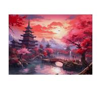 Puzzle Mini 1000 Pièces Temple Paysage pour Adultes