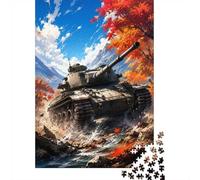 Puzzle Mini 1000 Pièces Véhicule Militaire pour Adultes | 52x38cm Carton, Décor de Bureau, Structure Durable, Cadeau Anniversaire, Détente Esprit