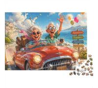 Puzzle Mini 1000 Pièces Voyage Route pour Adultes | 70x50cm Carton, Décoration Maison, Coupe Précise, Cadeau Anniversaire, Détente Esprit