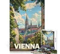 Puzzle Minimaliste de la Ville de Vienne pour Adolescents, 1000 pièces, activité relaxante et stimulante, Bords Nets, Cadeau de Noël (50x75cm)