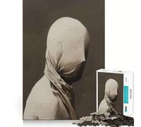 Puzzle Minimaliste Solitude voilée pour Adolescents,1000 pièces,Jeu de mémoire Amusant,Surface Lisse sans bavures,Cadeau d'anniversaire,Casse-tête (38x26cm)