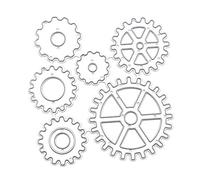 Puzzle modèle d'engrenage en relief matrices de découpe en métal pochoir album d'album de bricolage meurt pochoirs coupés pour le gaufrage bricolage