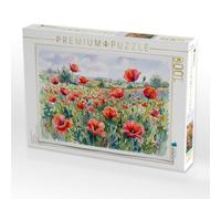 Puzzle · Mohnblumen | Blütenzauber in leuchtendem Aquarell · 1000 pièces · Format assemblé 64 × 48 cm · CALVENDO Puzzle