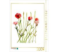 Puzzle · Mohnblumenfeld | Aquarellmalerei von Sandra Steinke · 2000 pièces · Format assemblé 90 × 67 cm · CALVENDO Puzzle