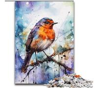 Puzzle Moineau sur l'arbre 1000 pièces pour Adolescents, Assemblage de Motifs Amusant à la Maison, Cadeau d'anniversaire, Cadeau de Voyage (50x75cm)