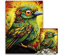 Puzzle Moineau Vert 1000 Pièces pour Adultes, Puzzles pour Adultes, Décoration Maison DIY, Jeu de Casse-tête 50x75cm / 19,68x29,52 Pouces