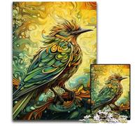 Puzzle Moineau Vert 1000 pièces Puzzles Impossibles pour Adultes Idéal pour Adolescents et Collectionneurs, Cadeau de Voyage, Activité Familiale 50x75cm / 19,68x29,52 Pouces