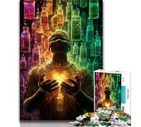 Puzzle Momie Cosmique 1000 pièces pour Adultes et Adolescents, Jeux Amusants Chaque pièce est Unique - Jeu Familial Stimulant (38x26cm)