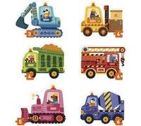 Puzzle mon 1er chantier orange 6 pieces - Mideer Orange G