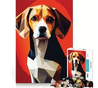Puzzle Mon Chien Beagle pour Adolescents 1000 Pièces Jeu de Réflexion Loisirs Amusant Découpe Premium Cadeau Attentionné (38x26cm)