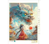 Puzzle · Mon Dragon | Mon village et mon dragon · 1000 pièces · Format assemblé 64 × 48 cm · CALVENDO Puzzle