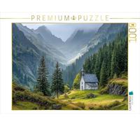 Puzzle · Mon s urs Vient de l'Éternel, Qui a Fait Les cieux et la Terre | Psaume 121,2 · Chapelle dans les montagnes · 1000 pièces · Format assemblé 64 × 48 cm · CALVENDO Puzzle