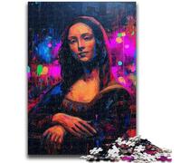 Puzzle Mona Lisa 1000 pièces pour Adultes et Adolescents, Jeu Stimulant et éducatif en Famille pour Anniversaire et Noël 50x75cm