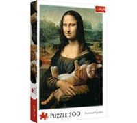 Puzzle - Mona Lisa and Purring Kitten - 500 Pièces