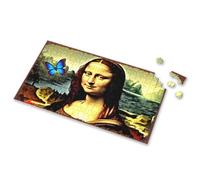 Puzzle Mona Lisa mystique avec image papillon pour adultes (300 pièces)