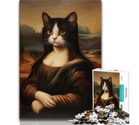 Puzzle Mona Lisa pour Adultes, 1 000 pièces, Jeu de réflexion, décoration Murale, Cadeaux Uniques pour Anniversaire et Noël, 50x75cm