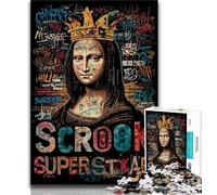 Puzzle Mona Lisa Un Jeu Amusant de 1 000 pièces pour Adultes et Adolescents Jeu éducatif pour Anniversaires et Noël à partir de 14 Ans (50x75cm)