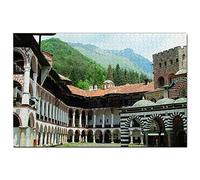 Puzzle Monastère de Rila Bulgarie 200 pièces Jeu d'art Souvenir de Voyage 35 x 25 cm