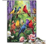 Puzzle Monde des Fleurs et des Oiseaux pour Adolescents, 1000 pièces, Jeu Stimulant et éducatif en Famille pour Anniversaire et Noël (26x38cm)
