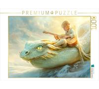 Puzzle · Monde Imaginaire | Avec sa guitare sur le cerf-volant · 1000 pièces · Format assemblé 64 × 48 cm · CALVENDO Puzzle