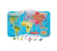Puzzle Monde Magnétique 92 Pièces Multicolore TU