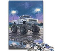 Puzzle Monster Truck psychédélique 1000 pièces pour Adolescents, Jeux éducatifs, décoration d'intérieur, à Offrir en Cadeau à Toute la Famille (38x52cm)
