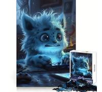 Puzzle Monstre Bleu Non-Fluffy pour Adultes, 1000 Pièces, Exercice de Logique, Évasion Paisible, Bords Nets, Cadeau de Noël Unique (38x52cm)