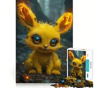 Puzzle Monstre Bruit Non-Flou,1000 Pièces,Jeu Cognitif Amusant,Découpe de Haute Précision,Cadeau Unique pour Soulager Le Stress (38x26cm)