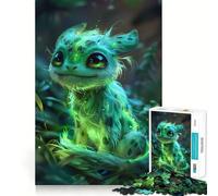 Puzzle Monstre de la Forêt Non-Fleurissant pour Adultes Jeu de Stimulation Cérébrale de 1000 Pièces de Taille Uniforme et Précises pour Les Voyages (38x26cm)