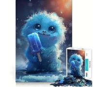 Puzzle Monstre Glacé Non Fluffy 1000 Pièces Stimule l'esprit Amusant Découpe Nette Composants Robustes Divertissement captivant pour des Moments de détente à la Maison (38x26cm)