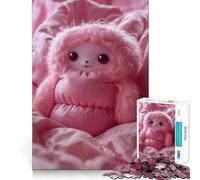 Puzzle Monstre Oreiller Non Moelleux pour Adolescents 1000 Pièces Stimule l'esprit Amusant Découpe Nette Pièces Robustes Activité de Réunion Réconfortante (38x52cm)