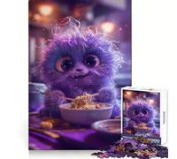 Puzzle Monstre Ramen Non Fluffy pour Adolescents 1000 Pièces Amusant et Intellectuel, Découpe Fine, Cadeau d'hiver (50x75cm)